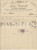 Documento originale, autentico 1888 MILANO Piazza Mercanti  Luigi VALSECCHI Tappeti e tappezzeria  Fattura 1
