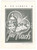Oggetto da collezione cartaceo 1970 ca Jaroslav VLACH  Ex Libris con libro e maschera 8x10 cm 1