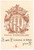 Oggetto da collezione cartaceo 1960 ca BOLOGNA Casa HERCOLANI  Ex Libris con stemma nobiliare 8x12 cm 1