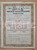 Oggetto da collezione cartaceo 1952 LECCE Società  Assicurazioni Tabacchi  Certificato azionario 5 1