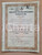 Oggetto da collezione cartaceo 1952 LECCE Società Assicurazioni Tabacchi  Certificato azionario 10 1