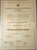Documento originale, autentico 1941 FRIBOURG SUISSE Institut Technique SupÃ©rieur DiplÃ´me ingÃ©nieur mÃ©canique 1