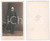 Fotografia d epoca originale 1870 ca TORINO Ritratto maschile con cilindro Foto A. L. VIALARDI CDV 1