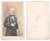 Fotografia d epoca originale 1870 ca TORINO Ritratto di nobiluomo  Fotografia A. L. VIALARDI CDV 1