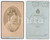 Fotografia d epoca originale 1890 ca TORINO Ritratto di giovane donna  Busto Foto Giuseppe AMBROSETTI CDV 1