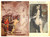 Stampa, bozzetto originale 1970 ca ITALIA  CULTURA POP  EROTISMO  Nude woman captured 4 Collage 24x17 1