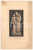 Stampa, bozzetto originale 1920 ca VERONA Scultore Ugo ZANNONI  Statua S. Antonio Stampa 19x28 cm 1