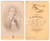 Fotografia d epoca originale 1880 ca TORINO Ritratto di donna con foulard bianco Foto BERTIERI CDV 1