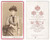 Fotografia d epoca originale 1880 ca COSTUME Donna con cappello decorato  Foto Giulio ROSSI CDV 1