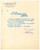 Documento originale, autentico 1930 ca BELLUNO SocietÃ  Industria Calci e Cementi Lettera commerciale 1