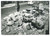 Fotografia d epoca originale 1967 ALPIGNANO TO Cantiere  Operaio al lavoro tra i massi  Foto 18x13 cm 1
