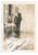 Fotografia d epoca originale 1938 COSTUME  ITALIA  Donna in cortile con il gatto  Foto 6x9 cm 1