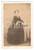 Fotografia d epoca originale 1870 ca NOBILTA  ITALIA Giovane donna con libri  Ritratto Foto CDV 1