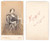 Fotografia d epoca originale 1870 ca TORINO Donna con crocifisso al collo  Ritratto 3 Foto A. VIALARDI CDV 1