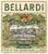 Materiale pubblicitario d’epoca 1911 TORINO Domenico BELLARDI  Vermouth bianco  Etichetta ILLUSTRATA 22x25 cm 1
