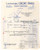 Documento originale, autentico 1949 AVIGNON F Laboratoires ODONTEMAIL  Ciments dentaires Fattura 1