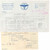 Documento originale, autentico 1941 PADOVA Reale Unione Nazionale Aeronautica  Lettera e ricevuta iscrizione 1
