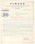 Documento originale, autentico 1950 MILANO Via Venini FINSEA Prodotti PEROLIN Lettera con opuscoli 22x28 cm 1
