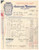 Documento originale, autentico 1940 NOVI LIGURE AL Giacomo CAVANNA Ferri in verghe  Travi Fattura 1