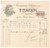Documento originale, autentico 1917 ALESSANDRIA Farmacia Chimica P. CRESPI  Fattura intestata 1