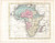 Stampa, bozzetto originale 1810 W. GUTHRIE Compendio di geografia universale  Africa  Tavola a colori 1