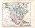 Stampa, bozzetto originale 1810 W. GUTHRIE Compendio di geografia  America settentrionale Tavola a colori 1
