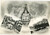 Cartolina originale da collezione 1960 MONTE COMPATRI Piazza Marco Mastrofini e fiasco di vino  Cartolina FG VG 1