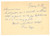 Autografo originale 1968 FIRENZE Prof. Ugo STOPPATO  Cartolina per ringraziamento AUTOGRAFO 1