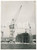 Fotografia d epoca originale 1940 ca ITALIA ? Cantieri navali con gru CERETTI & TANFANI  Foto 18x24 1