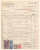 Documento originale, autentico 1940 MILANO Piazzale Gambara  Giulio SALA Costruzioni in ferro  Fattura 1