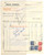Documento originale, autentico 1940 MILANO Idrato di calcio GNECCHI  DONADONI Marca tre stelle  Fattura 22x28 1