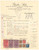 Documento originale, autentico 1940 MILANO Piazzale Gambara  Giulio SALA Costruzioni in ferro Fattura 1
