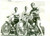 Fotografia d epoca originale 1958 PESARO Roger RIVIERE e Ercole BALDINI con Moto BENELLI 49cc Foto 18x13 cm 1
