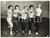 Fotografia d epoca originale 1956 LONDON LINGUIST CLUB Training for the open fencing championship for ladies 1