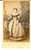 Fotografia d epoca originale 1870 ca TORINO Famiglia BRUNI  Ritratto di giovane donna  Foto MAZZOCCA CDV 1