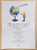 Materiale pubblicitario d’epoca 2004 ASTI Locandina cena J  AMIS  D LA PERA   ill. GUARENE Autografo 26/110 1