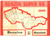 Materiale pubblicitario d’epoca 1969 REPUBBLICA CECA  BENZIN SUPER 96  Pieghevole ILLUSTRATO con mappa 1