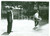 1956 ZERMATT Giovanni GRONCHI assiste a partita di tennis della figlia Cecilia