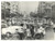 Fotografia d epoca originale 1970 PHNOM PENH CAMBOGIA Folla di biciclette e risciò Foto 18x13 cm 1