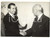 Fotografia d epoca originale 1957 ROMA Vincitore Lotteria Nazionale con venditore del biglietto vincente 1