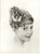 1960 MODA - PARIS Modella con acconciatura floreale di Antoine SALVADOR *Foto