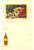 1910 ca FRANCE Liqueur MONT FENOUILLET  - Menu illustre' LES ANEMONES Men&ugrave; originale d'epoca, non compilato. GOOD/buono  Formato: 14x21 cm originale e autentica 1