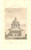 Stampa, bozzetto originale 1840 PARIS FRANCE Portail PANTHEON Eglise SAINTEGENEVIEVE Inc. LEMAITRE 1