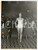 Fotografia d epoca originale 1960 ca SALSOMAGGIORE TERME PR Modella sfila in body bianco Foto MODA VINTAGE 1
