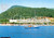 Cartolina originale da collezione 1975 RABAC CROATIA Hotel MIMOSA dal mare con barca Cartolina ANIMATA FG VG 1