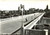 Cartolina originale da collezione 195o ca IMOLA BO In bicicletta sul ponte di VIALE DANTE Cartolina animata FG 1