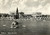Cartolina originale da collezione 1955 BELLARIAIGEA MARINA RN Vela e pedalÃ² davanti alla spiaggia ANIMATA VG 1