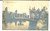 Cartolina originale da collezione 1914 GENOVA Esposizione MARINA E IGIENE Padiglione con stagno Cartolina FP VG 1
