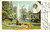 Cartolina originale da collezione 1902 UDINE Veduta fontana del giardino RICASOLI Cartolina ANIMATA FP VG 1