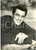 Cartolina originale da collezione 1955 ca CINEMA Rock HUDSON Ritratto fotografico primo piano Cartolina UNIVERSAL 1
